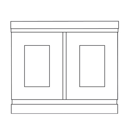 Brookfield 31-1/2x18" End Tub Skirt Panel in White