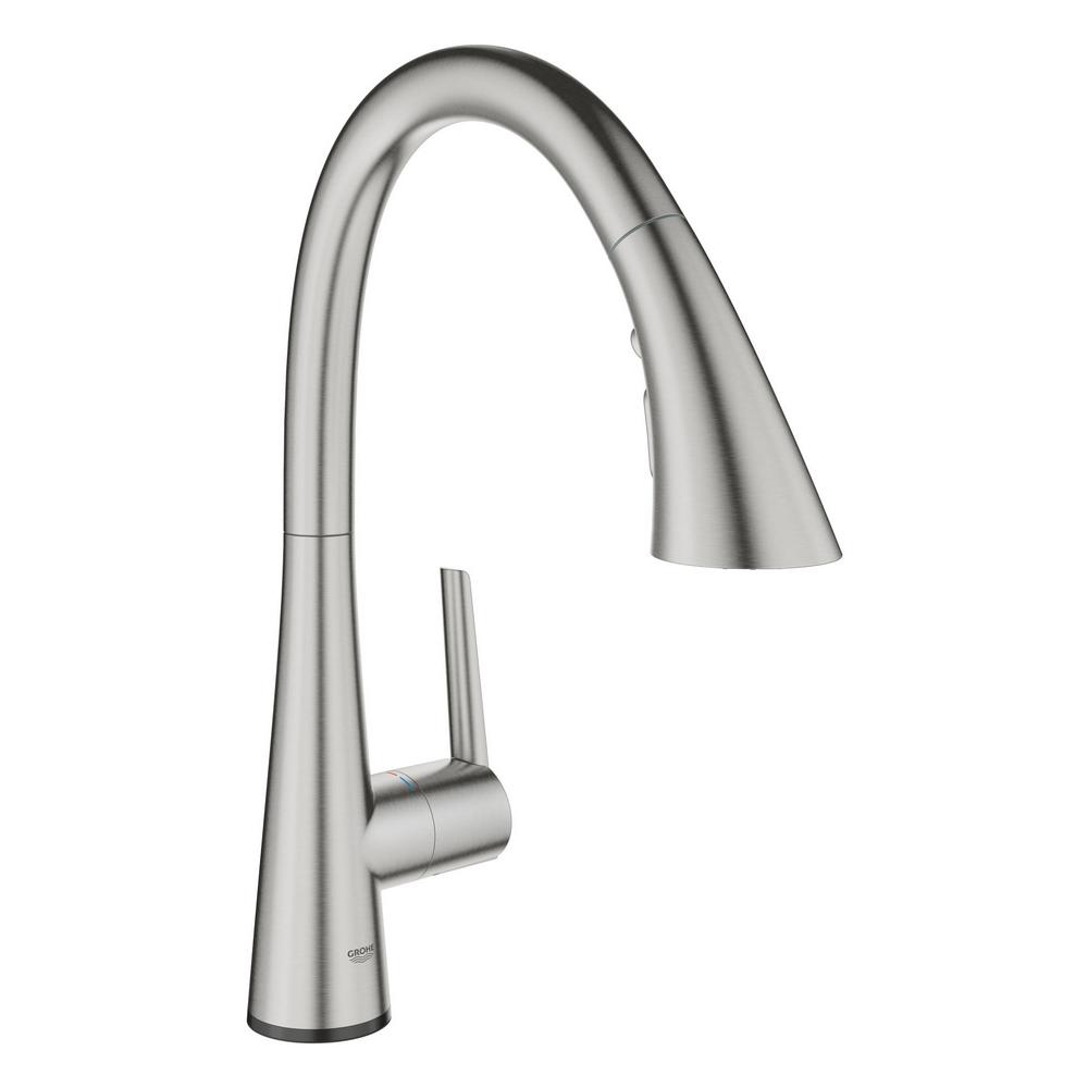 Ladylux Touch Single Hole Kitchen Faucet in SuperSteel Infinity Finish