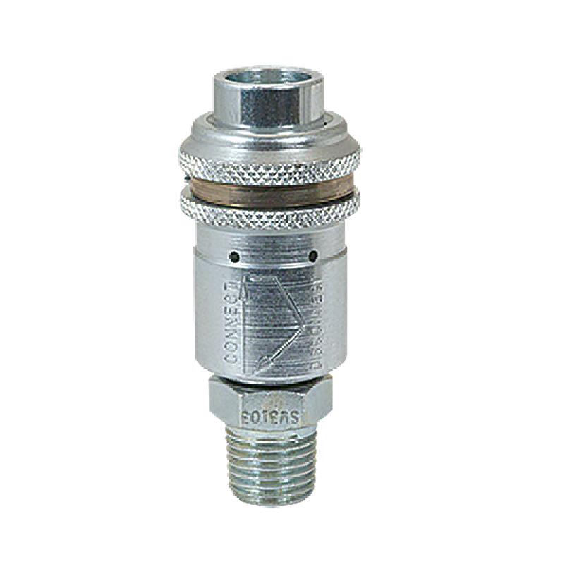 SOCKET 1/2X1/2 MPT STEEL SV5305 SAFETY - ONE WAY SHUT-OFF