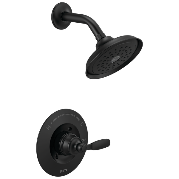 Woodhurst Shower Only Trim in Matte Black, 1.75 gpm
