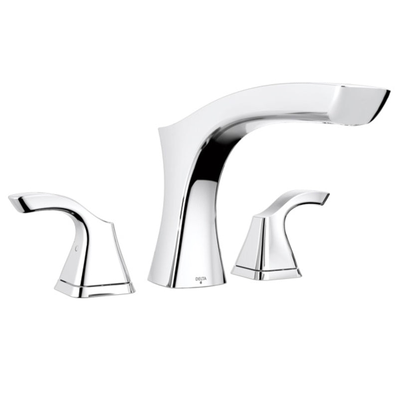 Tesla Roman Tub Trim Only w/Lever Handles in Chrome