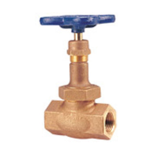 Globe Valve 1-1/4" Bronze Threaded Ends Class 300 Union Bonnet Renewable Stainless Steel Full Plug Disc Max Pressure 600 PSI non-shock CWP