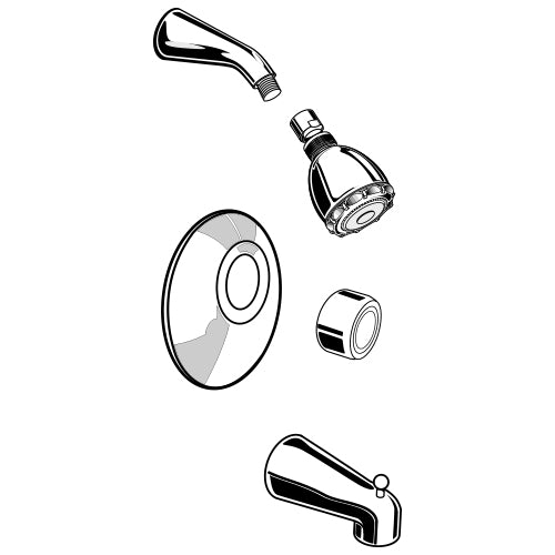 Amarilis Pressure Balanced Trim In Polished Brass