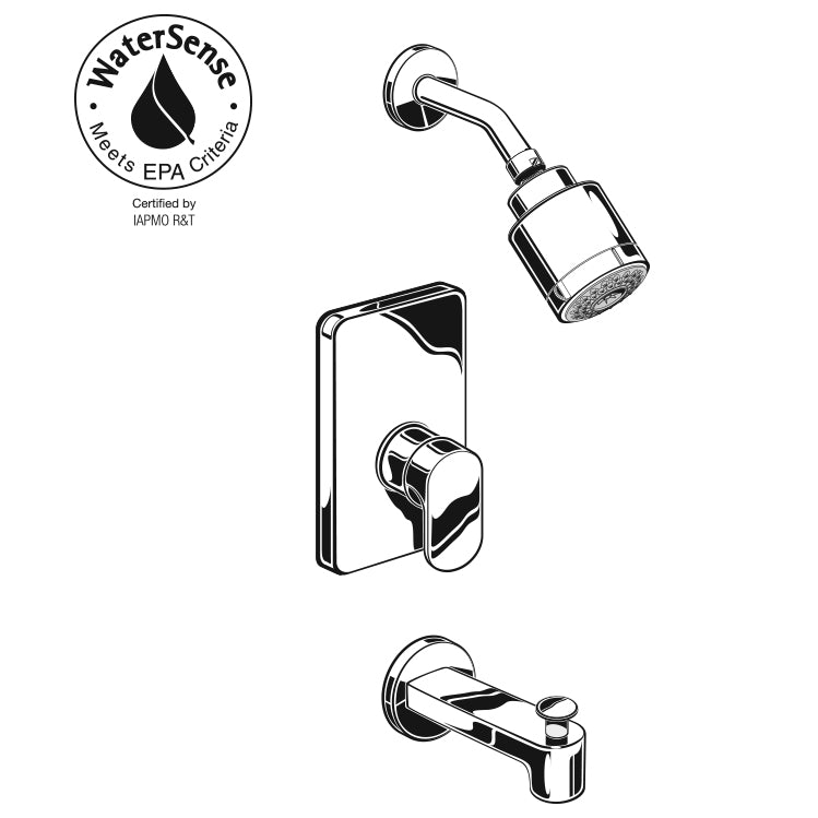 Moments Bath/Shower Trim Kit In Stainless Steel