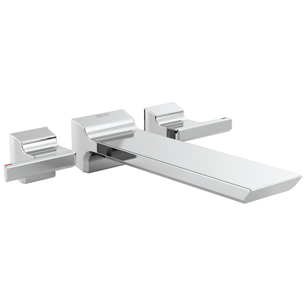 Pivotal Wall Mount Tub Filler Trim in Lumicoat Chrome