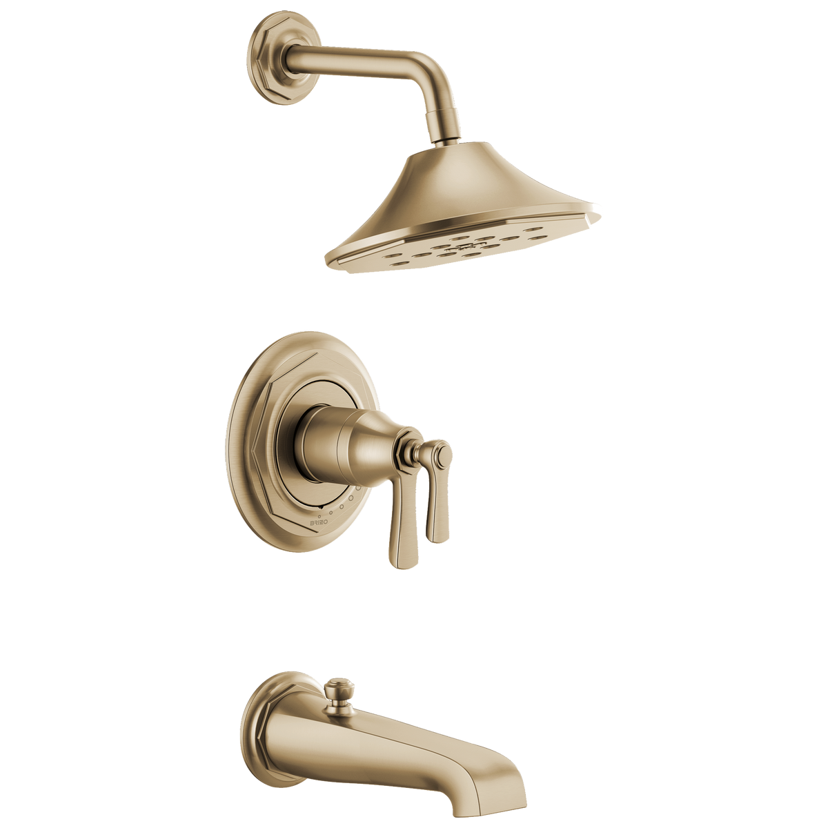 Rook Tempassure Thermostatic Tub/Shower Trim in Luxe Gold