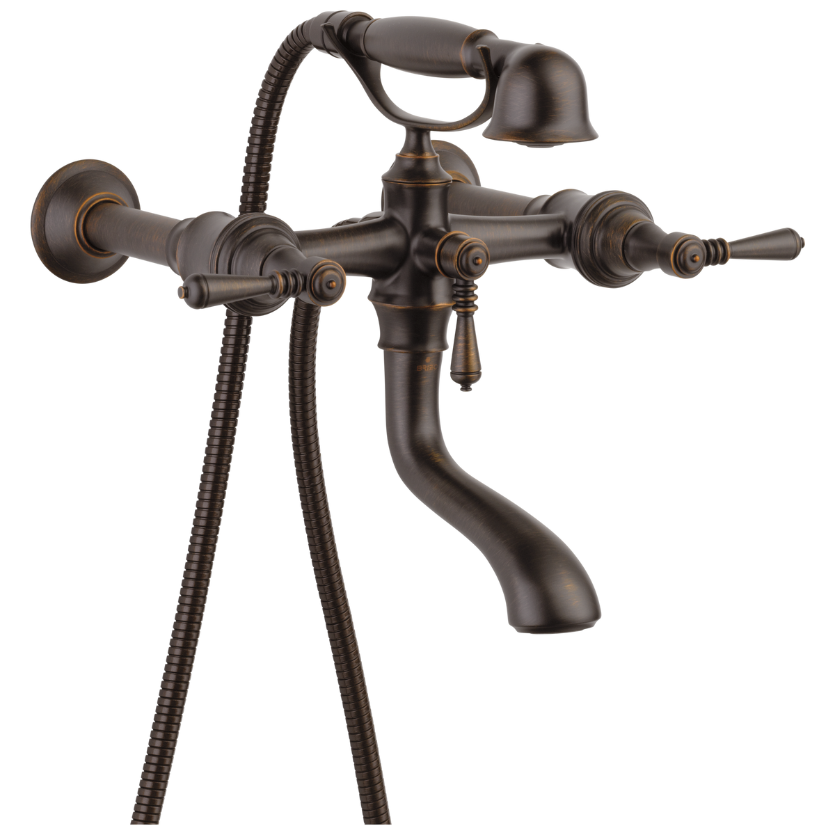 Tresa Two-Handle Tub Filler Trim Kit w/Lever Handles in Bronze