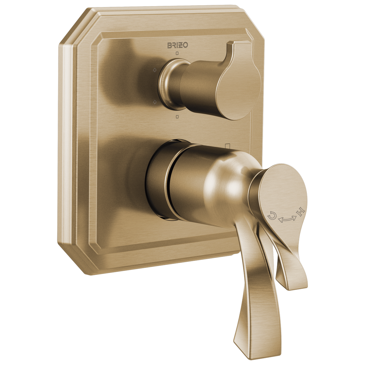 Brizo Virage Therm Diverter Trim In Luxe Gold