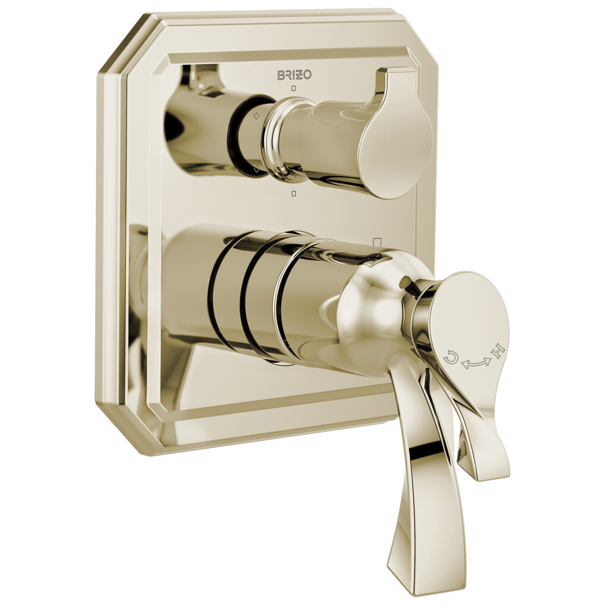 Brizo Virage Therm Diverter Trim In Polishd Nickel
