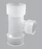 Tee 3/4"X1/2" Polypropylene Schedule 80 Socket Fusion Reducing Whiteline