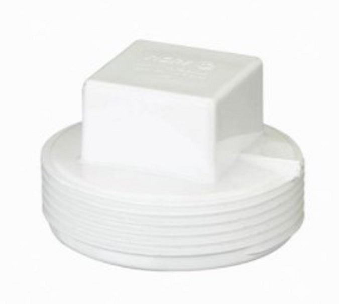Plug 3" PVC DWV Square Head MPT