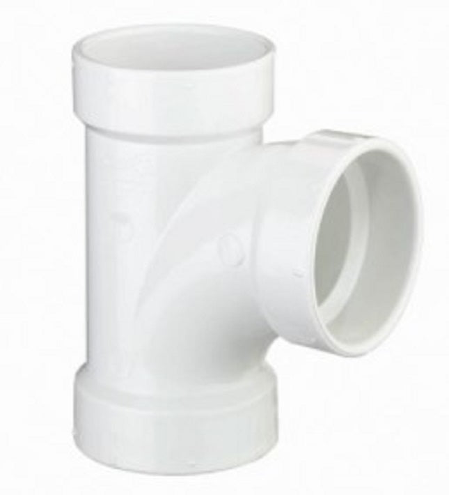 Tee 1-1/2" PVC DWV Sanitary Hub