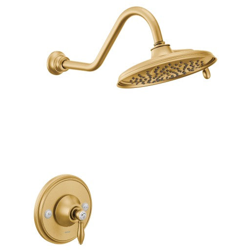 Weymouth Shower Trim W/Multi-Function Showerhead In Brushed Gold