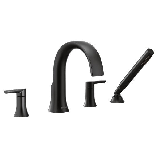 Doux Roman Tub Faucet Trim In Matte Black