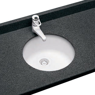 18-3/8x18-3/8x8" Swanstone One Bowl Kitchen Sink White