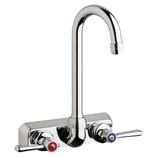 W4W Series Kitchen Faucet w/4" Centers 1.5 gpm Wall Mount in Chrome