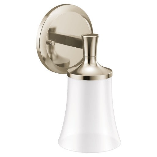 Flara One Globe Bath Light in Polished Nickel