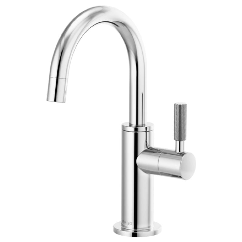 Litze Beverage Faucet w/Arc Spout & Knurl Hndl in Chrome