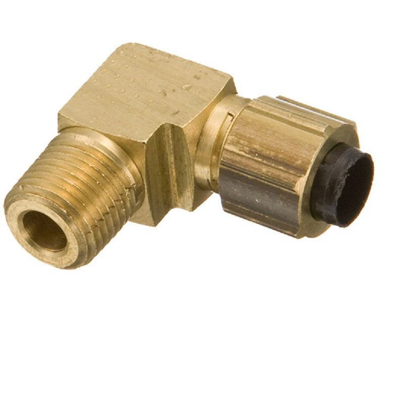 ELBOW 3/8X1/8 BRASS CMPXMPT 1269X6X2 W/PLASTIC SLEEVE