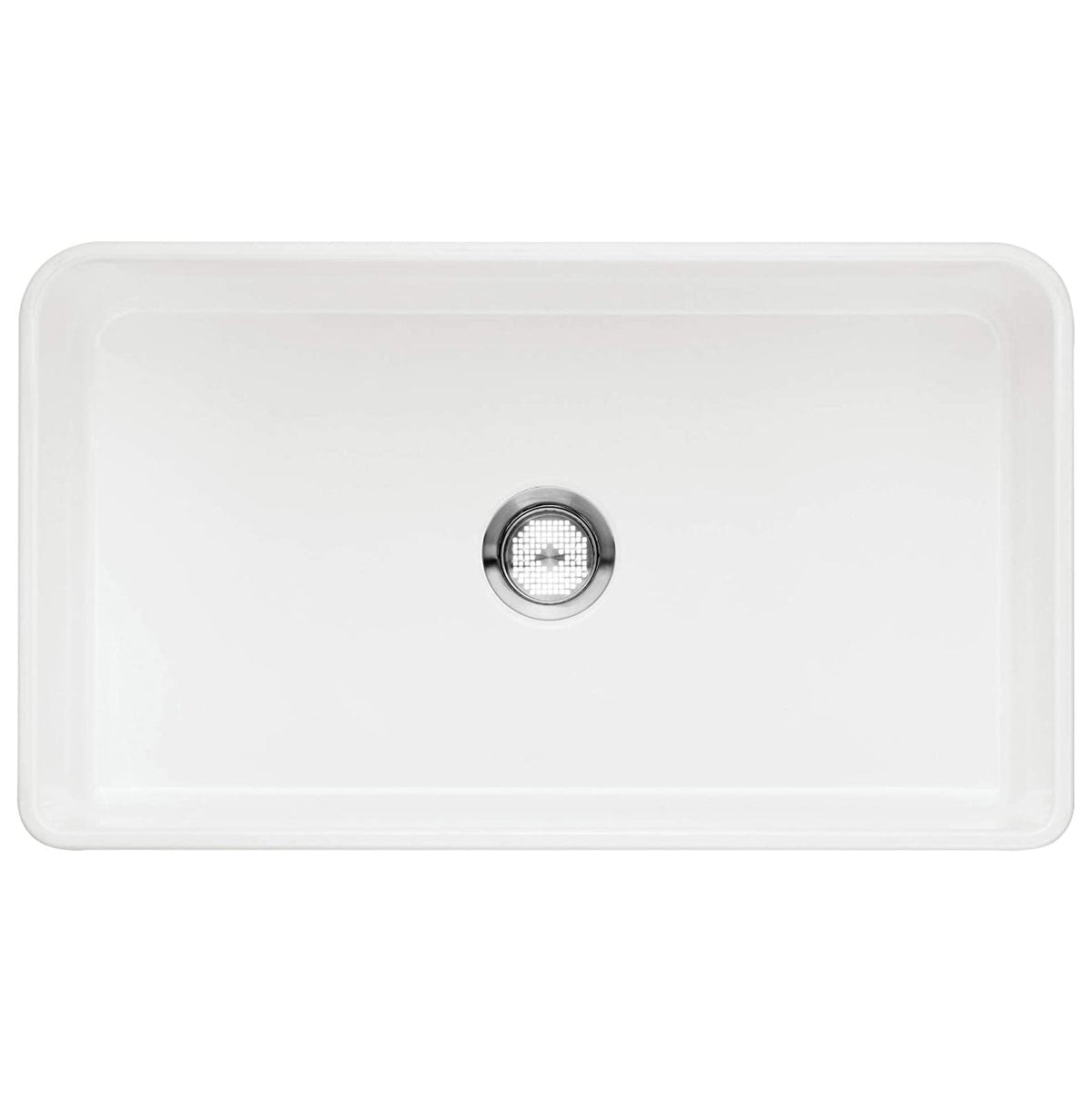Cerana 33x19x10" Farmhouse Single Bowl Kitchen Sink in White