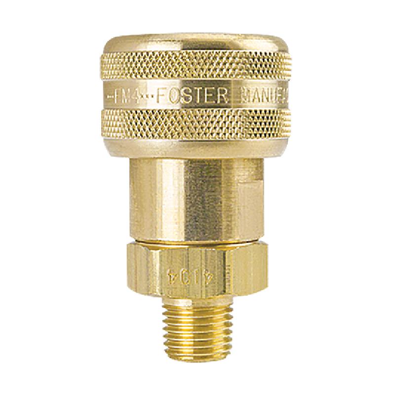 SOCKET 3/8X1/2 MPT BRASS FM4504 AUTOMATIC - 1-WAY SHUT-OFF