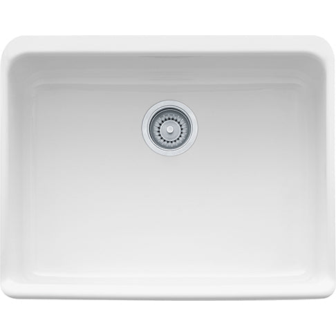 Manor House 23-5/8x19-7/8x7-7/8" Fireclay Apron Sink White