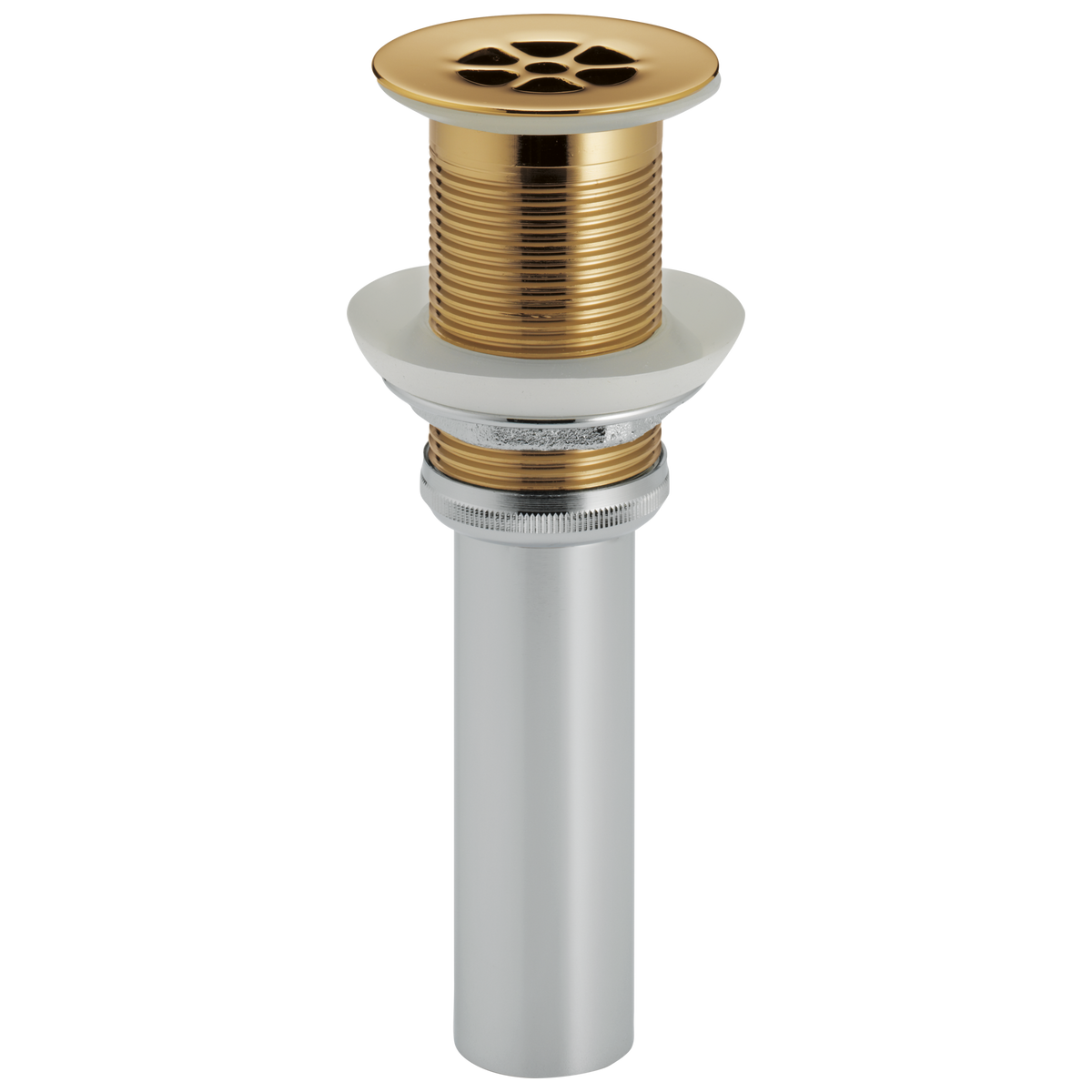 Brizo 2-3/8" Grid Strainer Drain, No Overflow in Pol. Gold