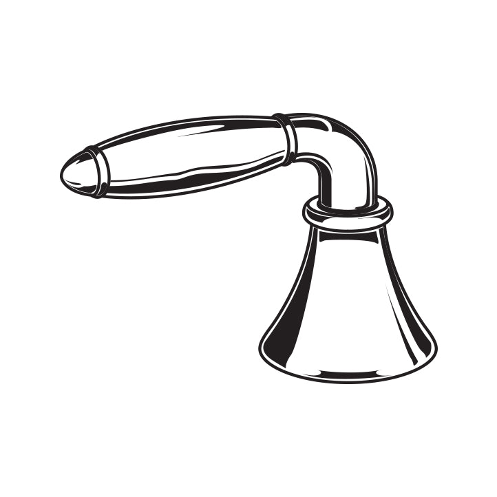 Iris Lever Handle in Polished Nickel (2 pc)