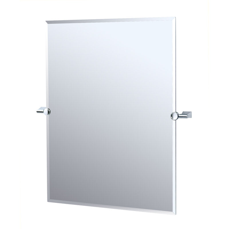 Bleu 23-1/2x31-1/2" Tilting Rectangle Mirror in Chrome