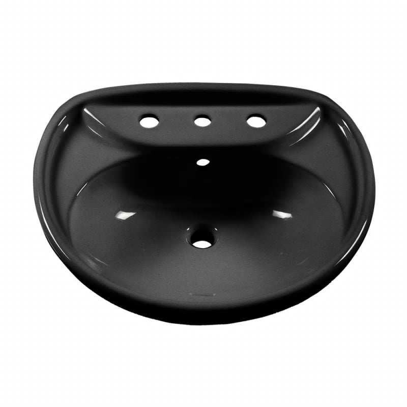 Savona 25x19-3/4x34 Pedestal Sink in Candlelyght w/8" FC