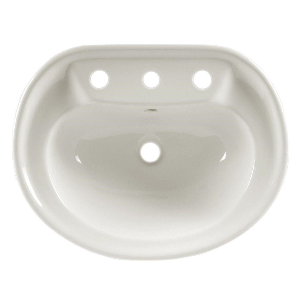 Savona 22x17" Drop-In Lav Sink in Black w/8" Faucet Holes