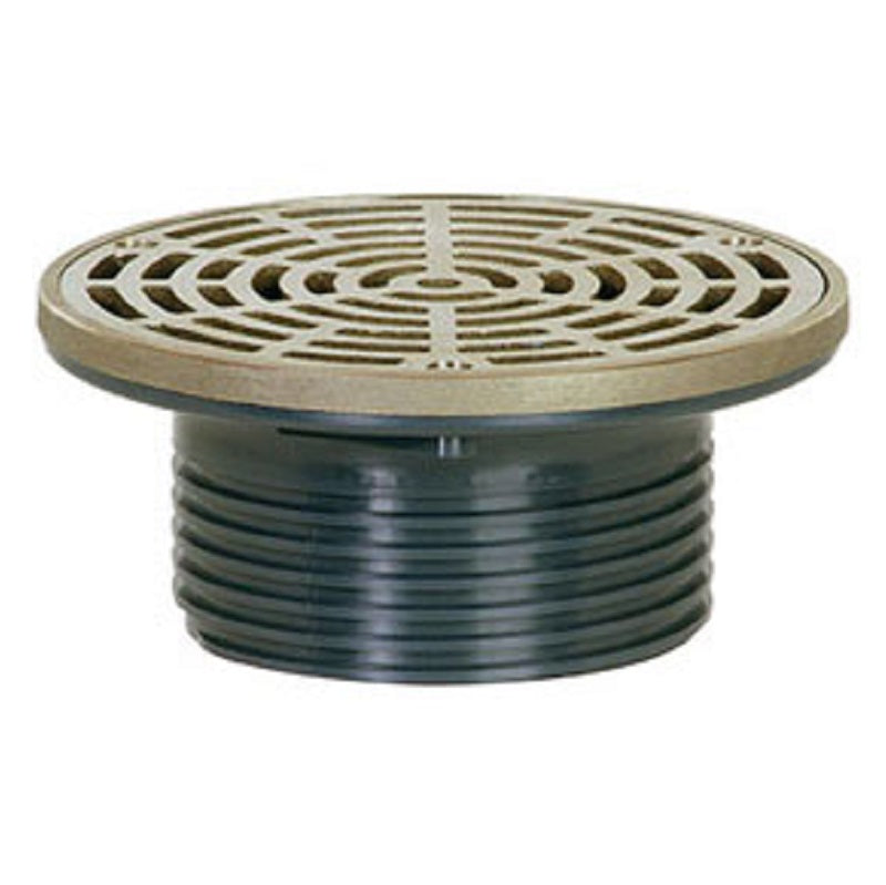 DRAIN FIXTURE 4" ROUND 832-4HNR W/NICKEL STRAINER
