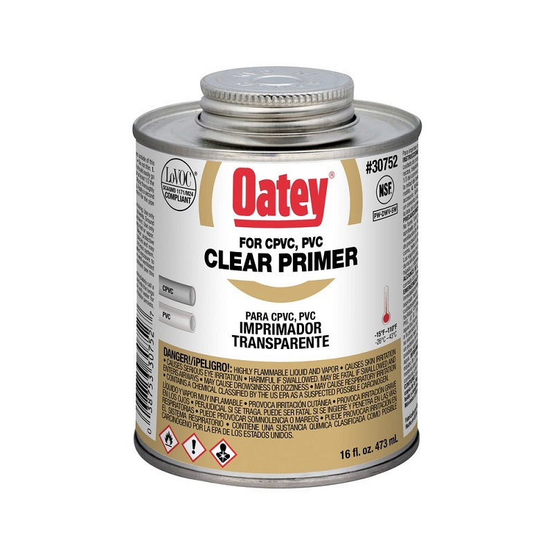 Primer 1 Pt Clear Heavy Duty NSF for PVC & CPVC Pipe & Fittings