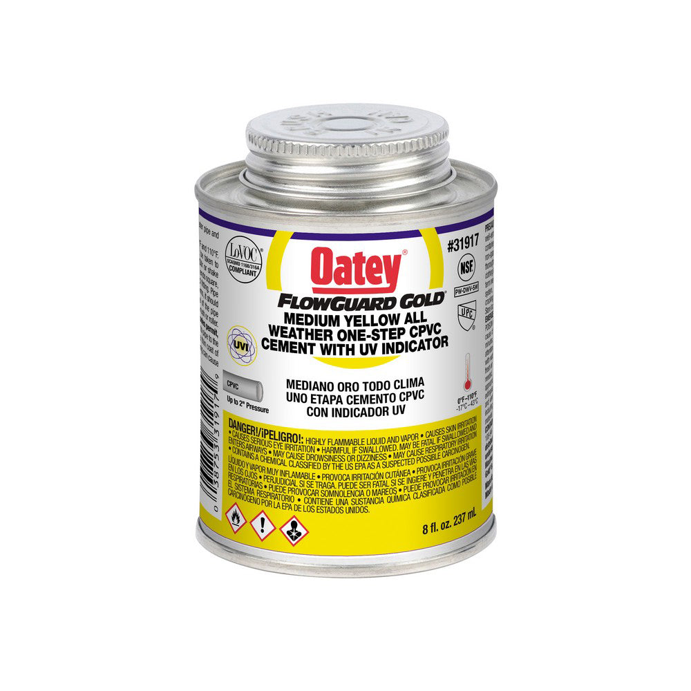 CEMENT 8 OZ CPVC ALL-WEATHER 31917 W/ULTRAVIOLET INDICATOR