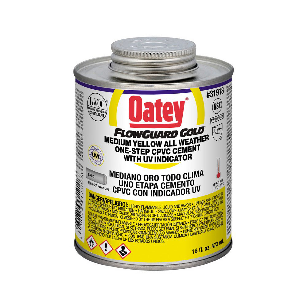 CEMENT 16 OZ CPVC ALL-WEATHER 31918 W/ULTRAVIOLET INDICATOR