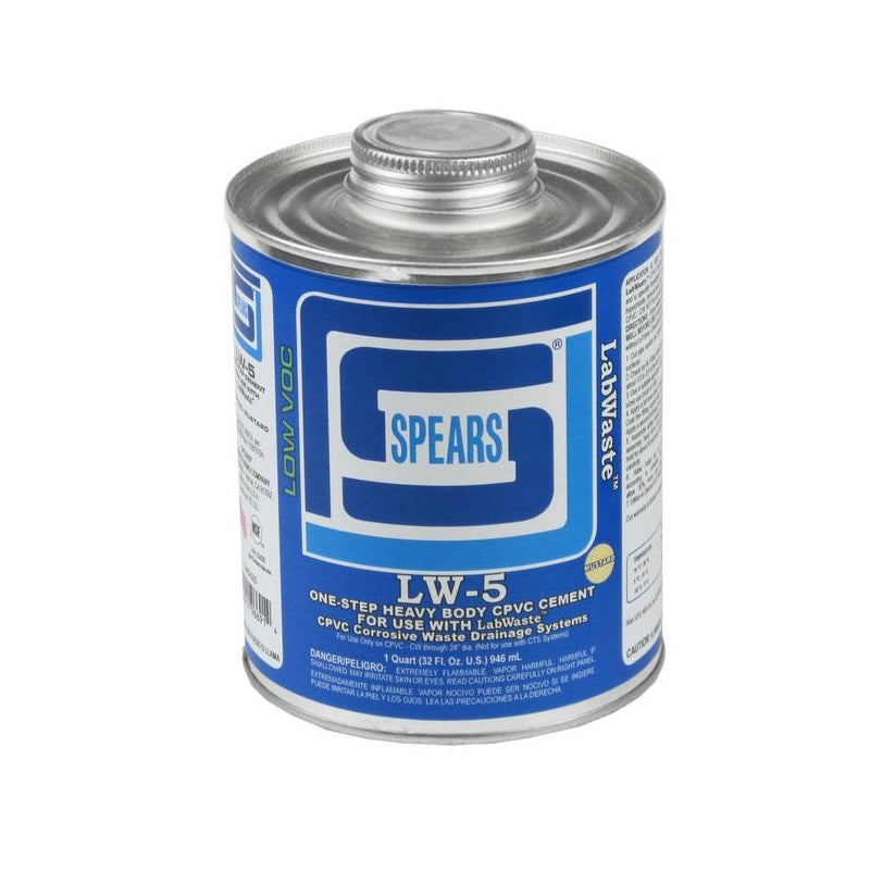 CEMENT 1 QUART CPVC ONE-STEP LW5-030 LABWASTE