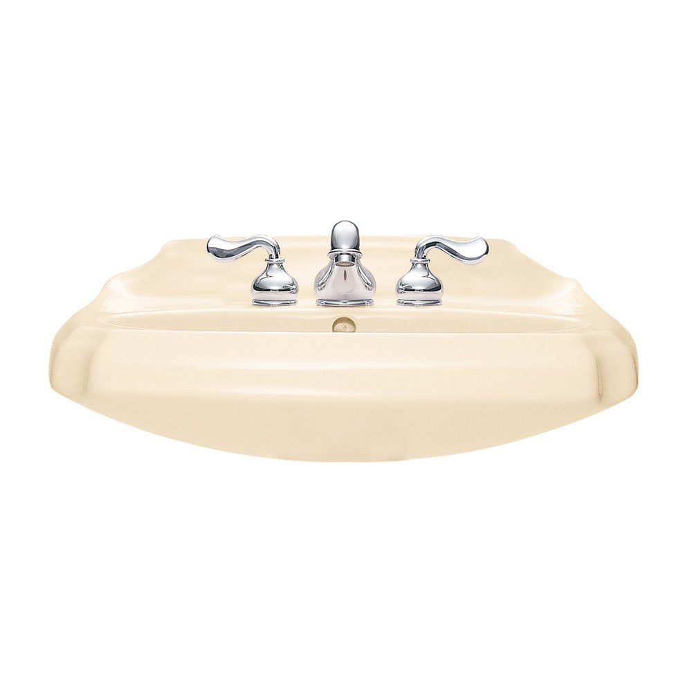 Antiquity 24-1/2x19 Pedestal Sink in Shell w/4" Fct Center