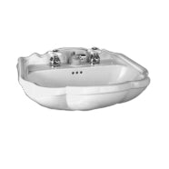 Repertoire 24x20 Pedestal Sink in White w/Center Hole Only