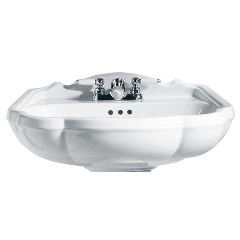 Repertoire 24x20 Pedestal Sink in Loganberry w/4" Fct Center