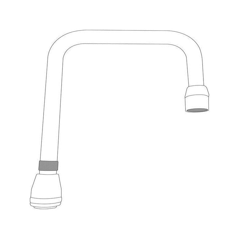 M-DURA Double Bend Spout In Chrome