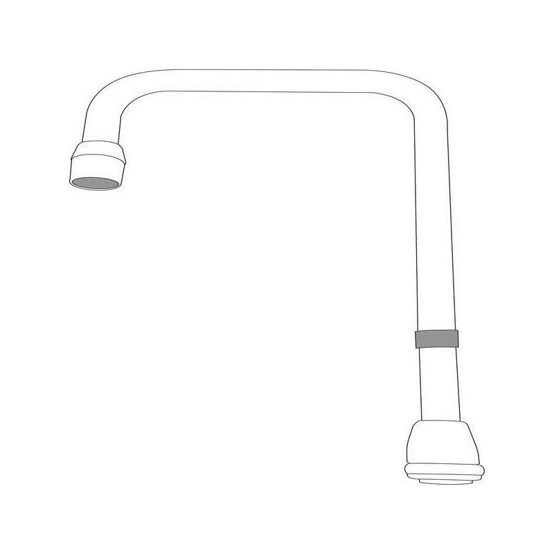M-DURA Double Bend Spout In Chrome