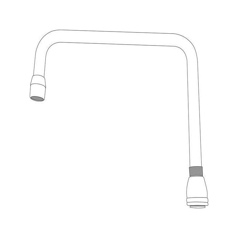 M-DURA Double Bend Spout In Chrome