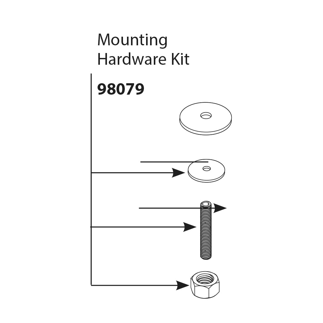 Chateau Mounting Hardware for Bidet Lift Rod