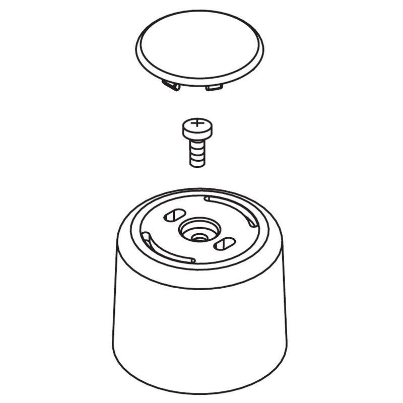 Monticello Knob Handle Kit in Chrome for Bidets (1 pc)