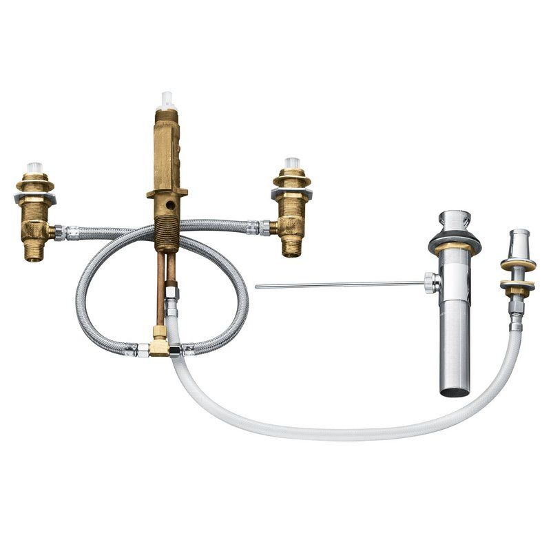 Widespread Bidet Valve Rough-In Only w/Pop-Up Waste Assembly