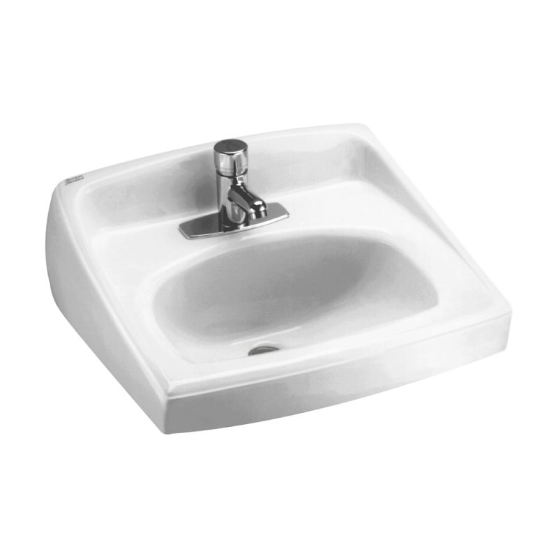 Lucerne 20-1/2x18-1/4" White Wall-Hung Lav Sink w/1 Faucet Hole