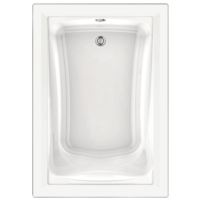 Green Tea 60x42" Soaking Bathtub in White w/End Drain