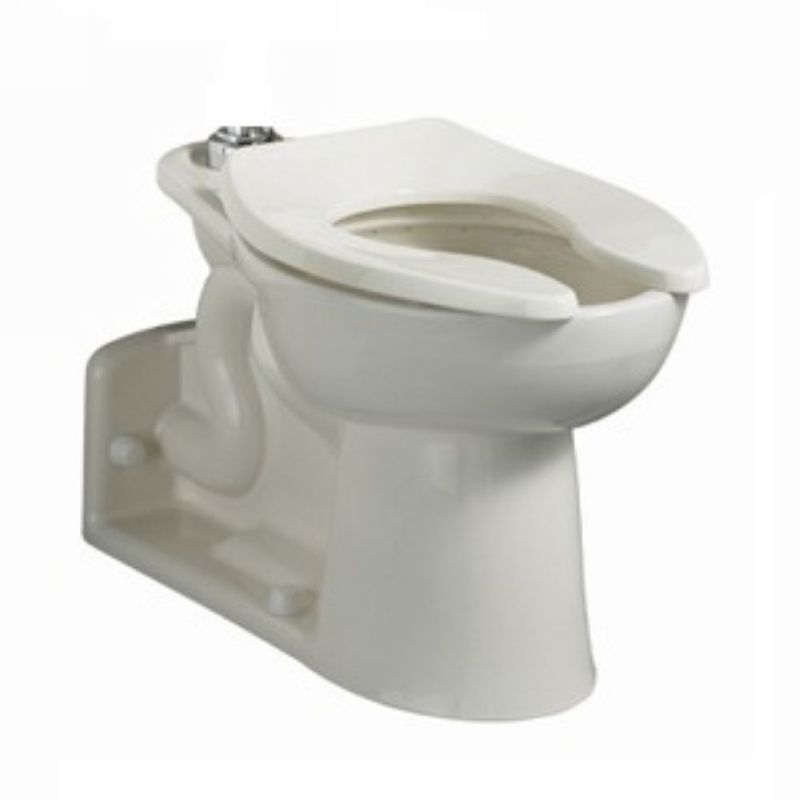 Priolo Elongated Toilet Bowl Only w/Top Spud & Slotted Rim White