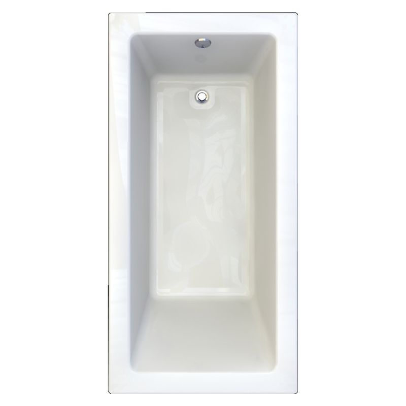 Studio 72x36" Soaking Bathtub in White w/2" Profile
