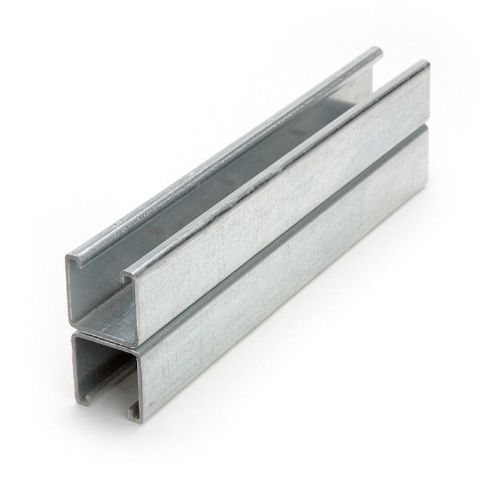 STRUT 20' 12GA GALVANIZED FS-201SS 1-5/8X3-1/4 BACK TO BACK SOLID